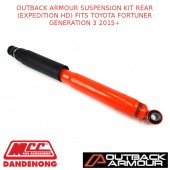 OUTBACK ARMOUR SUSPENSION KIT REAR (EXPEDITION HD) FITS TOYOTA FORTUNER GEN3 15+